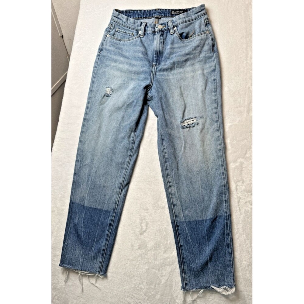 Blank NYC Size 28 Womens Jeans The Madison Crop 100% Cotton Inseam 27 Distress